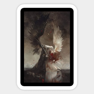 Angel and Evil Fantasy Sticker